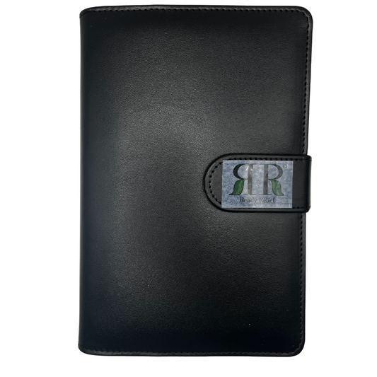 Black Vegan Leather Ready Relief Binder