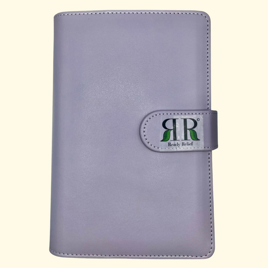 Purple Vegan Leather Ready Relief Binder