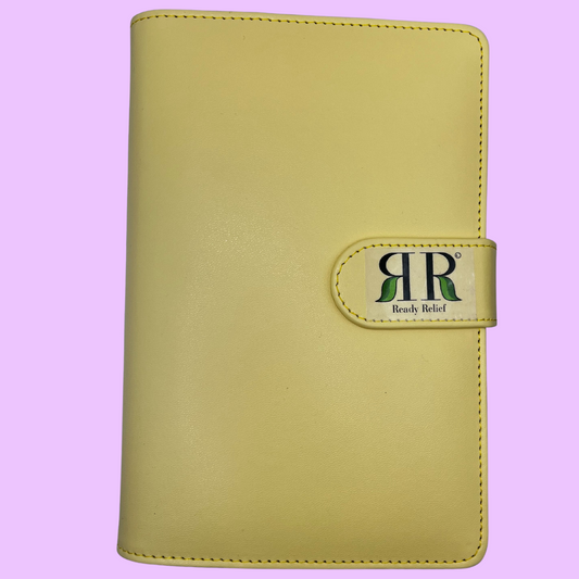 Yellow Vegan Leather Ready Relief Binder